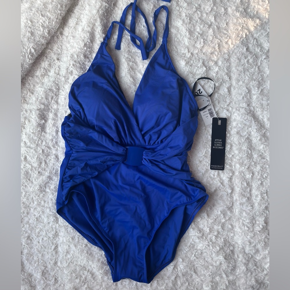 NWT—Magicsuit Angelina One-Piece in Cobalt Blue—Size 14